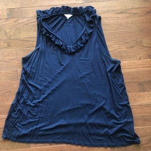 Crown & Ivy ruffle tank